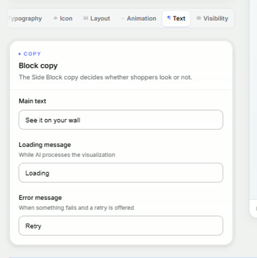 Copy tab